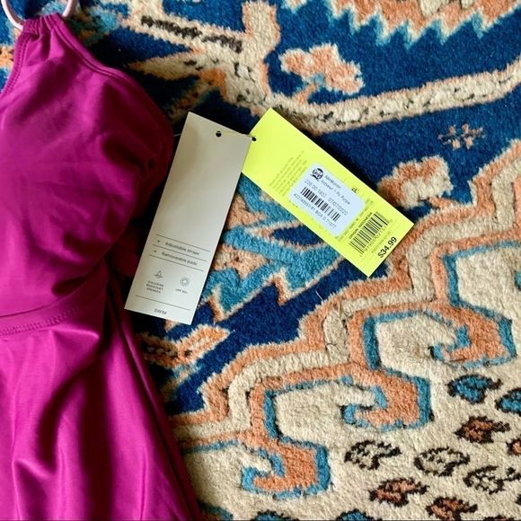 All In Motion Purple Cross Back One Piece - Picture 4 of 7